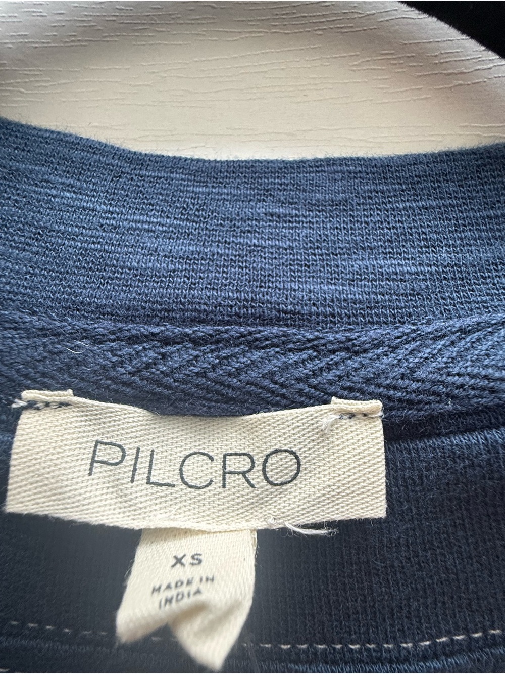 Pilcro Navy Blue Varsity Tee with White '95' Graphic - Picture 7 of 7